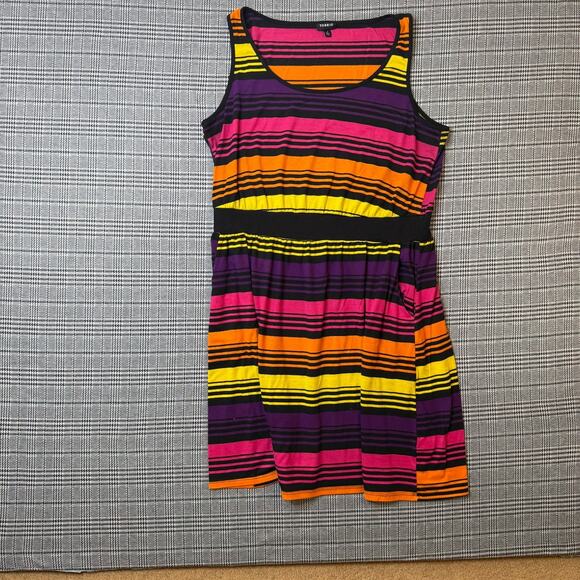 Torrid Women's Dress Multicolor Striped Sleeveless Size 2 - Picture 1 of 6